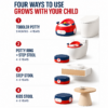 Cute Car Shape Baby Potty Training Toilet with Soft PU Cushion