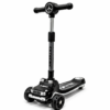 G63- Black Mercedes Style Luxury 3-Wheel Kids Scooter with High-Stability Base