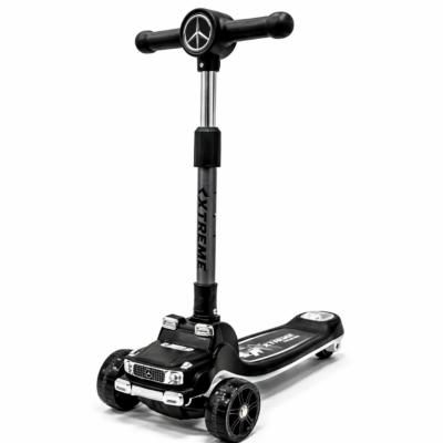 G63- Black Mercedes Style Luxury 3-Wheel Kids Scooter with High-Stability Base