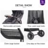 Wheelive Compact Airplane-Friendly Baby Stroller with Removable Shading Canopy