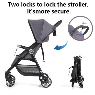 Wheelive Compact Airplane-Friendly Baby Stroller with Removable Shading Canopy