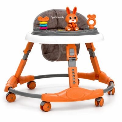 Infantes Rabbit Round-Shaped Baby Walker with Interactive Toy Tray & Music (1826)