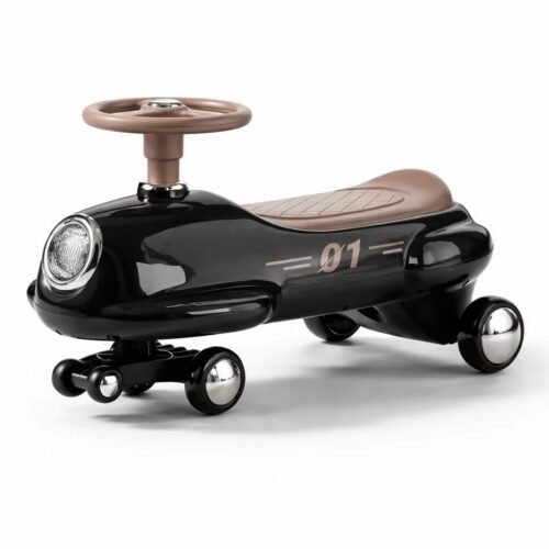Parent-Child Anti-Rollover Twist Car with Dual Seating & Storage