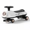 Parent-Child Anti-Rollover Twist Car with Dual Seating & Storage