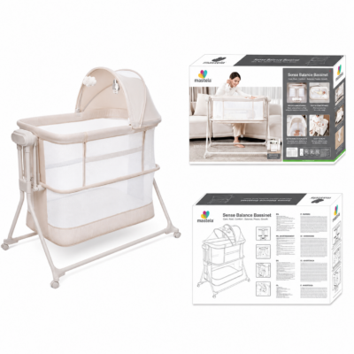 Two Mastela Sense Balance Bassinet & Auto-Swaying Co-Sleeper (3823)