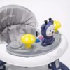 Interactive Animal & Mushroom Foldable Baby Walker with Height Adjustment