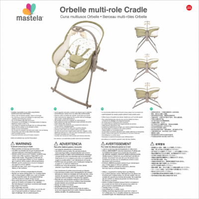 Mastela Orbelle Multi-Role Cradle Portable Infant Bassinet & Rocking Seat (8961)