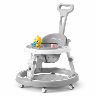 Premium Height-Adjustable Baby Walker with Interactive Duck Toy Tray & 360° Swivel Wheels (628)