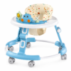 Foldable Baby Walker with Musical Toy Tray & Patterned Cushioned Seat (409)