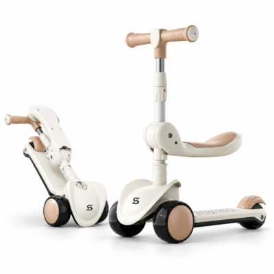 Growth Convertible Toddler Kick Scooter with Gravity-Sensing Steering & Foldable Design (669)
