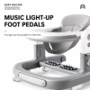Collapsible Foldable Baby Activity Walker with Dinosaur Toy Tray & Illuminated Foot Base (568)